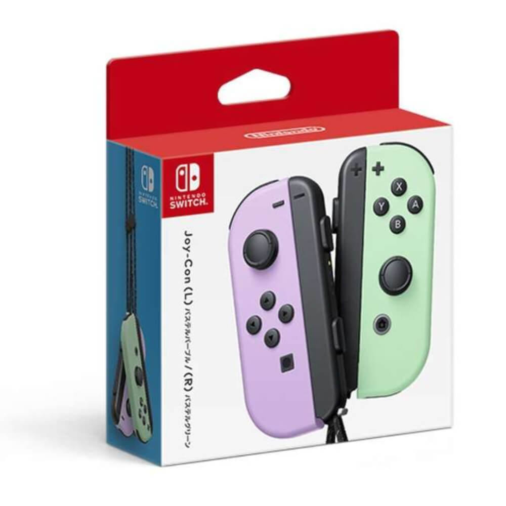  จอยเกมไร้สาย Nintendo Switch Joy Controller สีม่วง/เขียว พาสเทล